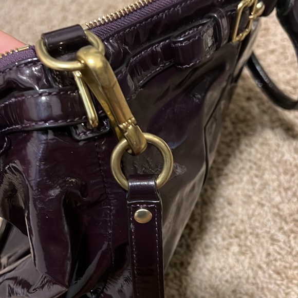 Coach purple purse with dust bag - Picture 9 of 12